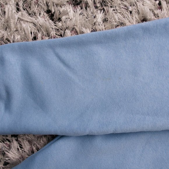 LOVEHEARTS Fries, Hummus & Garlic Bread Light Blue Retro Embroidered Sweater - Picture 7 of 11